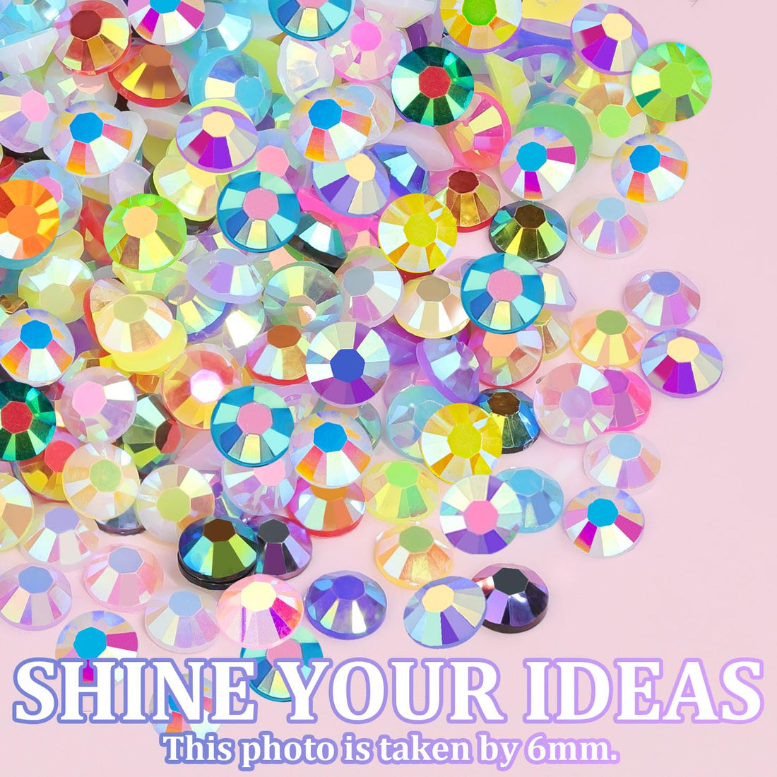 34000Pcs Resin Jelly Rhinestones for Bedazzling, Multicolor 3mm Flatback Gems - OzHealthStandard