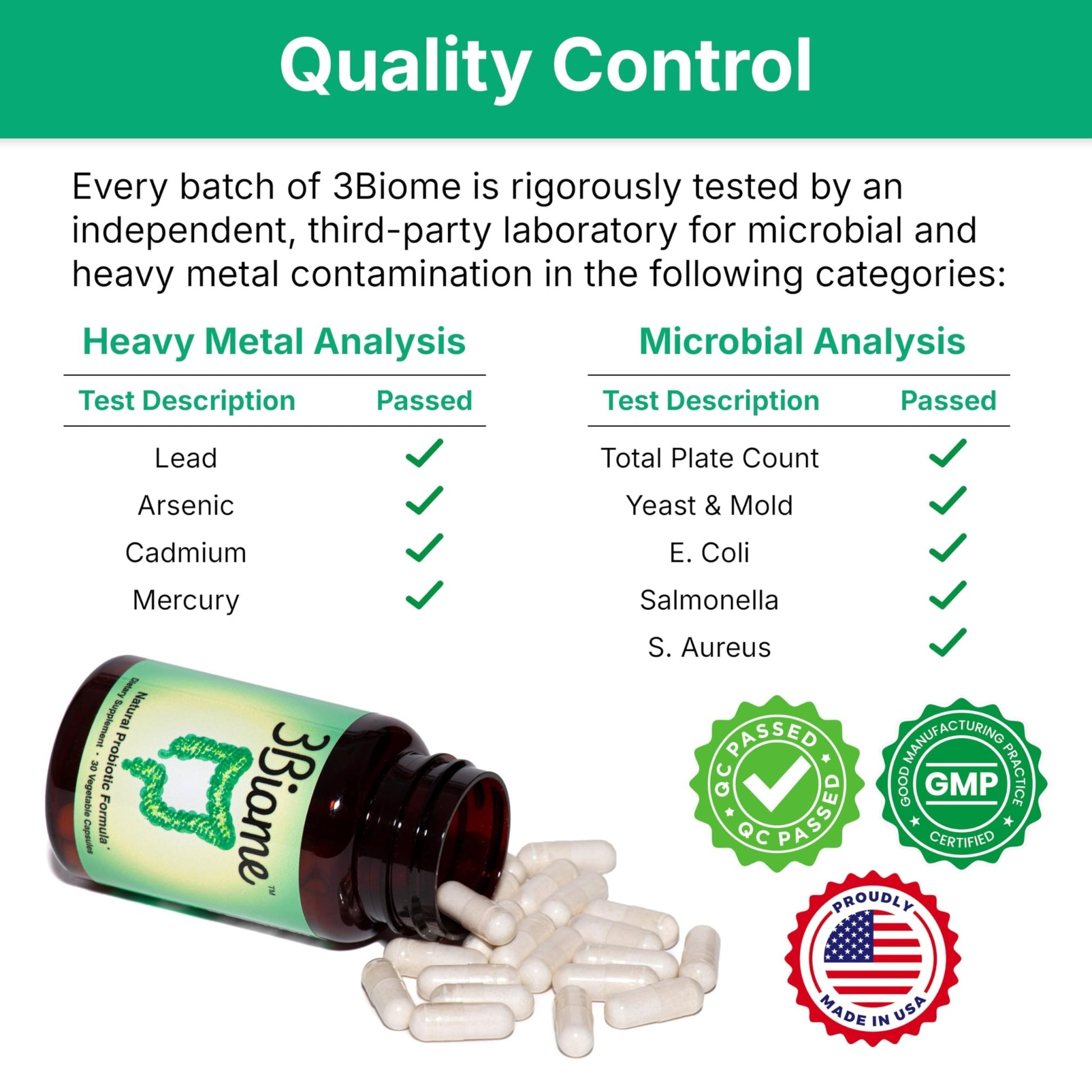 3Biome - Natural Probiotic Supplement - Non-GMO, Vegan, Gluten-Free - OzHealthStandard