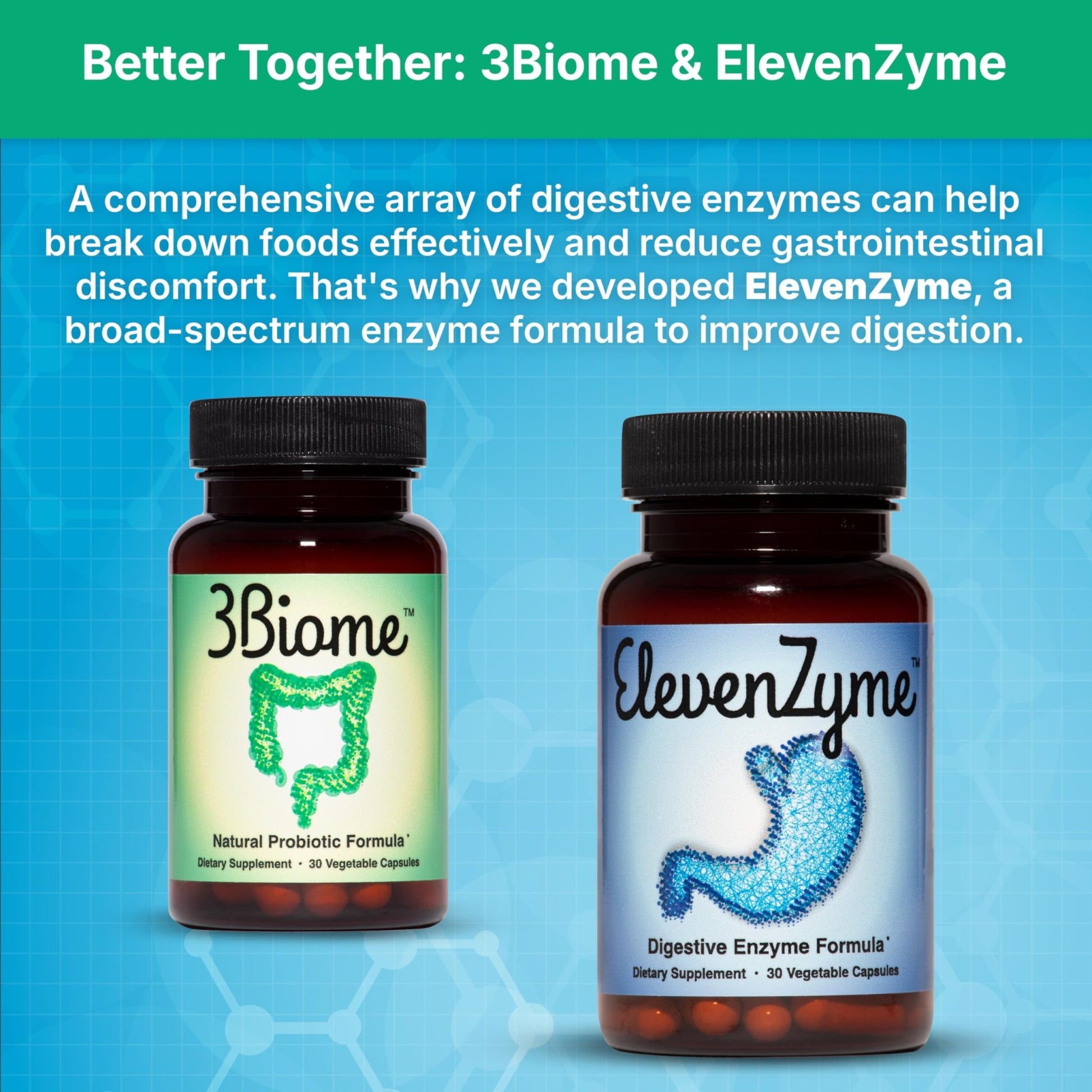 3Biome - Natural Probiotic Supplement - Non-GMO, Vegan, Gluten-Free - OzHealthStandard