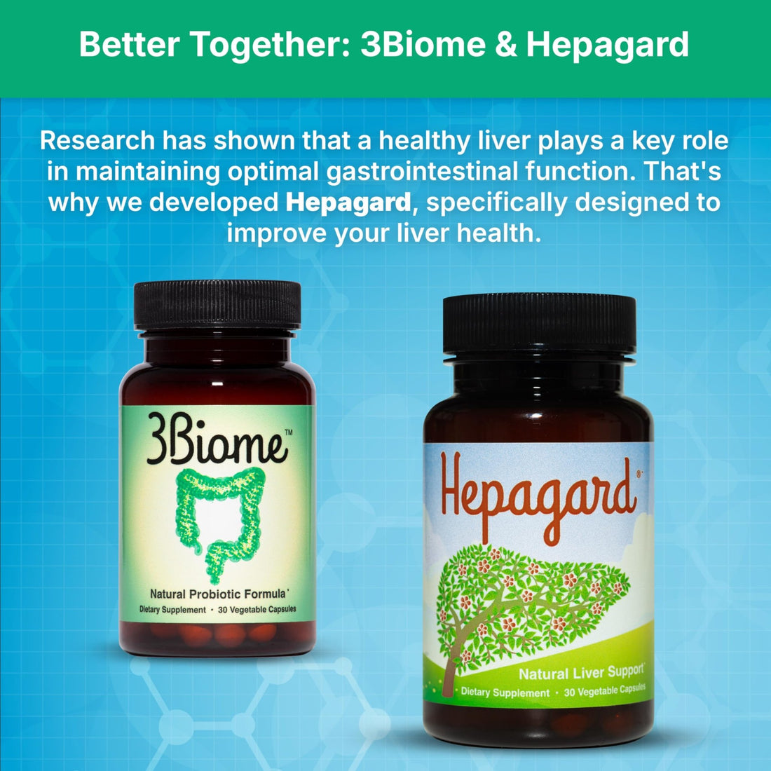 3Biome - Natural Probiotic Supplement - Non-GMO, Vegan, Gluten-Free - OzHealthStandard