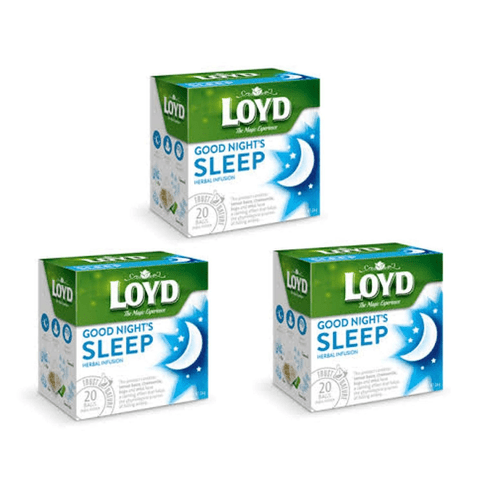 3x 20 LOYD Herbal GOOD NIGHT'S SLEEP Tea Teabag Envelopes 3 Boxes - OzHealthStandard