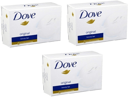 3x White Moisturizing Cream Beauty Bar Dove 90g / 3.75 Oz (Pack of 3) - OzHealthStandard