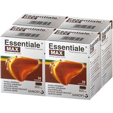 4 boxes Essentiale Max - 600 mg , 4×30 Double Liver Protection, Health | Detox - OzHealthStandard