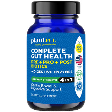 4-in-1 Pre Post Probiotics & Digestive Enzymes - Complete Gut Health & Digestive Support for Women & Men - Prebiotic Probiotic & Postbiotic Gas & Bloating Relief – 60 Non GMO Capsules - OzHealthStandard