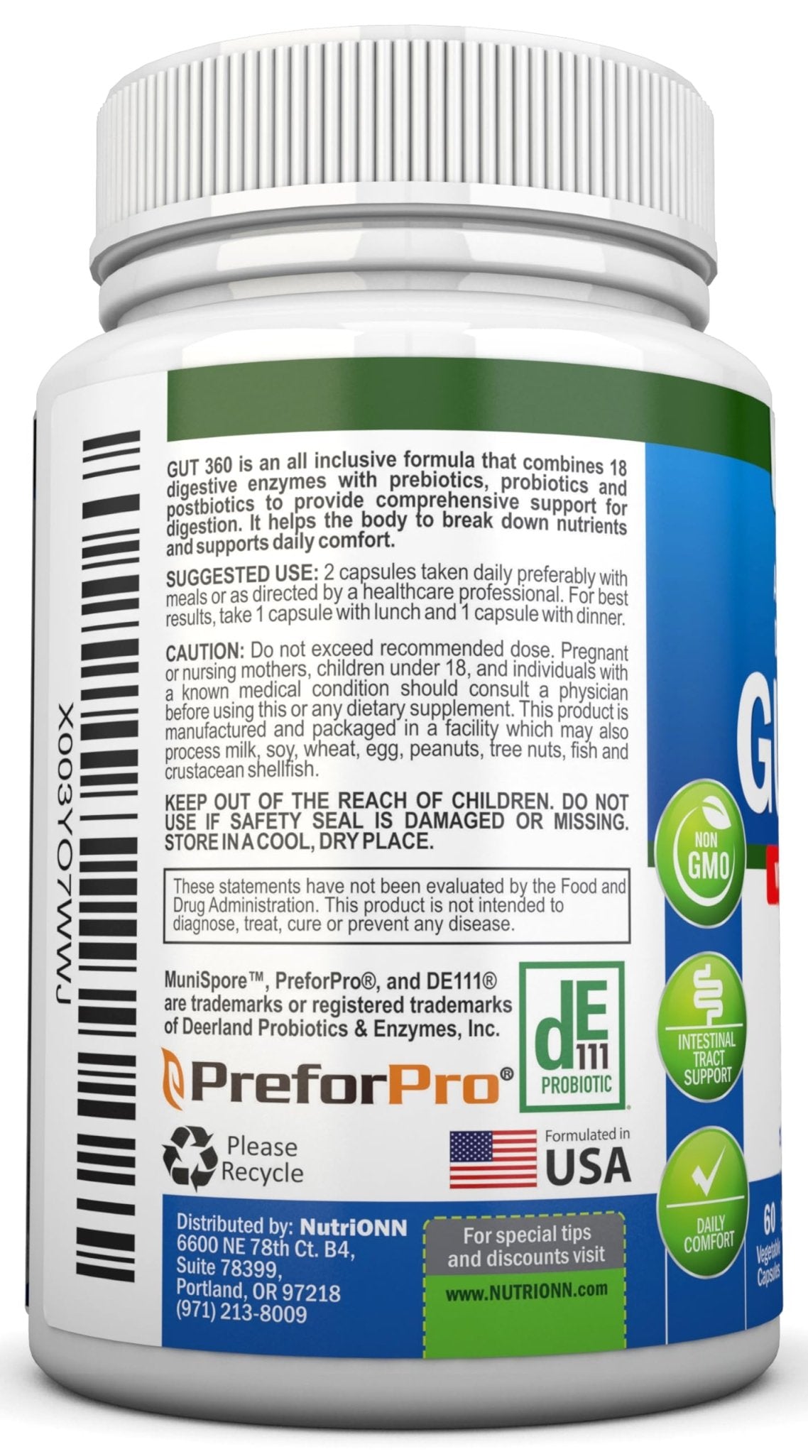 4-in-1 Probiotics, Prebiotics & Postbiotics with 18 Digestive Enzymes for Women & Men - Complete Gut & Digestive Support Supplement - OzHealthStandard