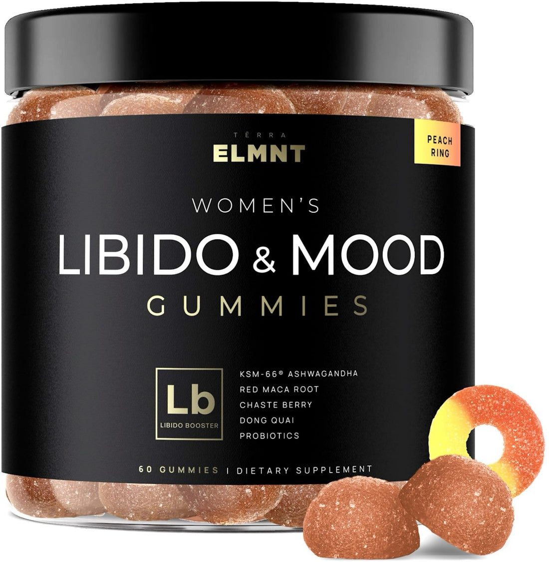 4,050mg Libido Booster for Women KSM-66 Ashwagandha Gummies w. 30x Strength Red Maca Root - Strongest Female Libido Mood Booster + Hormone Balance - OzHealthStandard