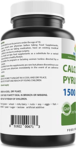 Brieofood Calcium Pyruvate 1500mg per Serving - 240 Vegetarian Capsules Brieofood buy supplements canada