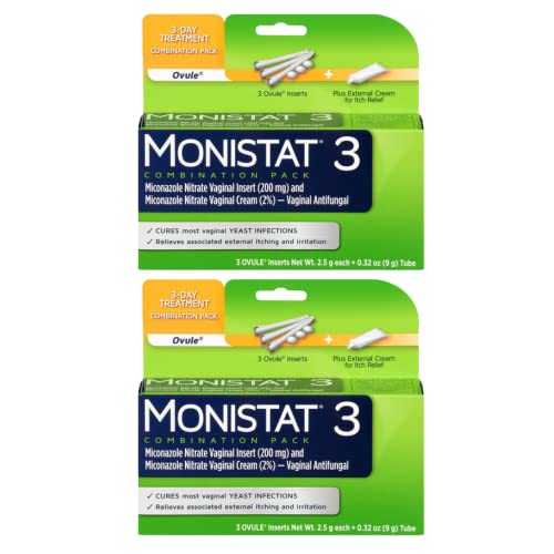 Monistat 3 Vaginal Antifungal Combination Pack - 3 Each, Pack of 2 Monistat buy supplements canada