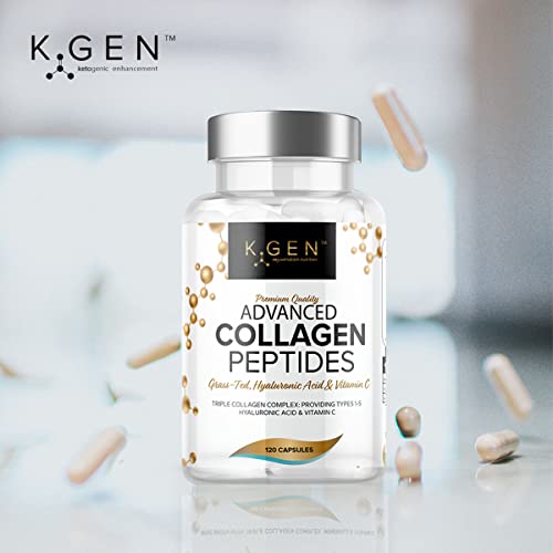 Pure Collagen Supplements Capsules Grass Fed Advanced Multi Collagen Peptides K GEN rejuvenation nutrition buy supplements canada