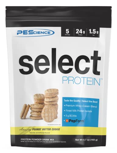 PEScience Select Low Carb Protein Powder, Peanut Butter Cookie, 5 Serving, Keto Friendly PEScience buy supplements canada
