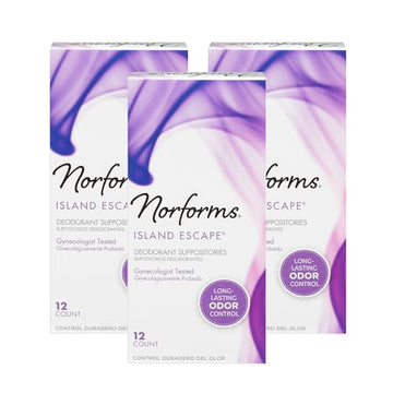 Norforms Feminine Deodorant Suppositories, Long Lasting Odor Control, Tropical Splash Scent Norforms buy supplements canada