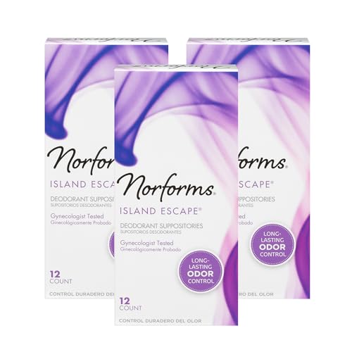 Norforms Feminine Deodorant Suppositories, Long Lasting Odor Control, Tropical Splash Scent Norforms buy supplements canada