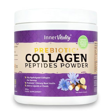 Prebiotic Collagen Powder - 390g Hydrolysed Bovine Collagen Peptides with Prebiotics for Gut Health & Skin Inner Vitality buy supplements canada
