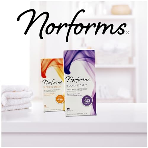 Norforms Feminine Deodorant Suppositories, Long Lasting Odor Control, Tropical Splash Scent Norforms buy supplements canada