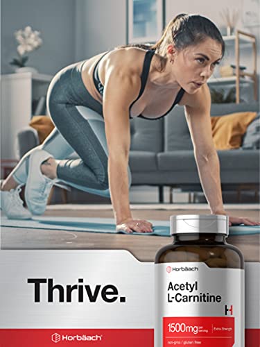 Acetyl L-Carnitine 1500mg | 200 Capsules | Extra Strength ALCAR Supplement | Non-GMO Horbäach buy supplements canada