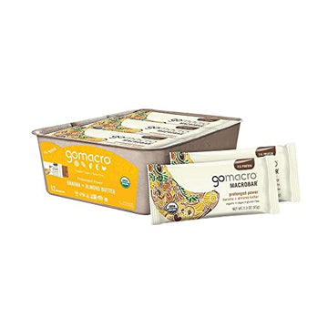 GoMacro MacroBar Organic Vegan Protein Bars - Banana + Almond Butter, (2.3 Ounce Bars GoMacro buy supplements canada