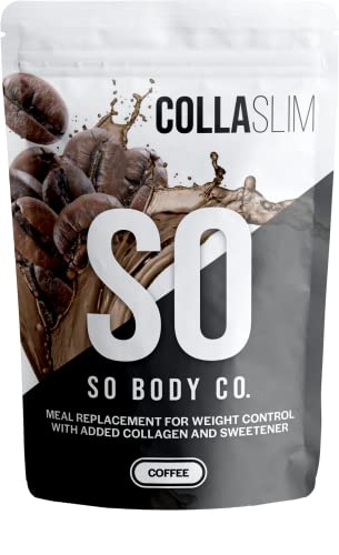 CollaSlim, Meal Replacement Shake with Added Collagen, Vitamins and Minerals, 800g, Balanced Meal Shake, Healthy Shake, Coffee Diet Shake. So Body Co buy supplements canada