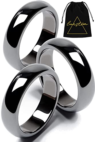 Genuine Magnetic Hematite Rings, 3 Rings in Each Order, Black Hematite Ring LUXSTRA buy supplements canada