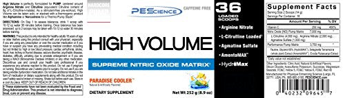 PEScience High Volume Pre-Workout Paradise Cooler 8.9 Ounce, 36 Servings PEScience buy supplements canada