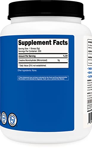 Nutricost Creatine Monohydrate Micronized Powder (1 KG) - Pure Creatine Monohydrate Nutricost buy supplements canada