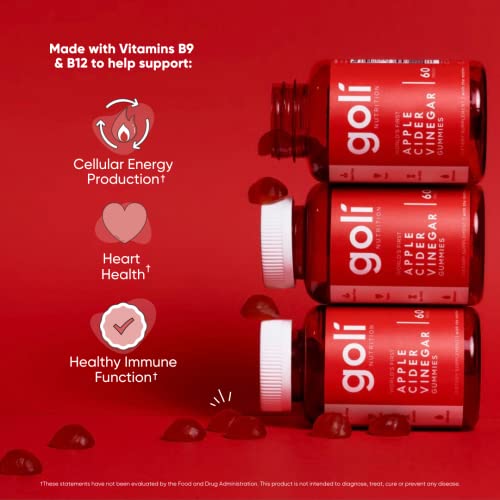Goli Nutritional Supplement, Apple Cider Vinegar Gummy Vitamins - 300 Count - Vitamins B Goli buy supplements canada