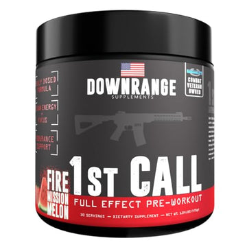 DownRange Supplements 1st Call Pre Workout Powder, Preworkout for Men & Women DownRange Supplements buy supplements canada