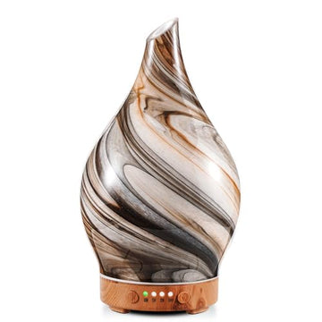Porseme 100ml Glass Essential Oil Diffuser Aromatherapy Ultrasonic Cool Mist Humidifier 4 Running Hours Porseme buy supplements canada