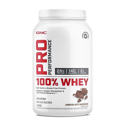 GNC Pro Performance 100% Whey Protein Powder - Chocolate Supreme, 25 Servings GNC buy supplements canada