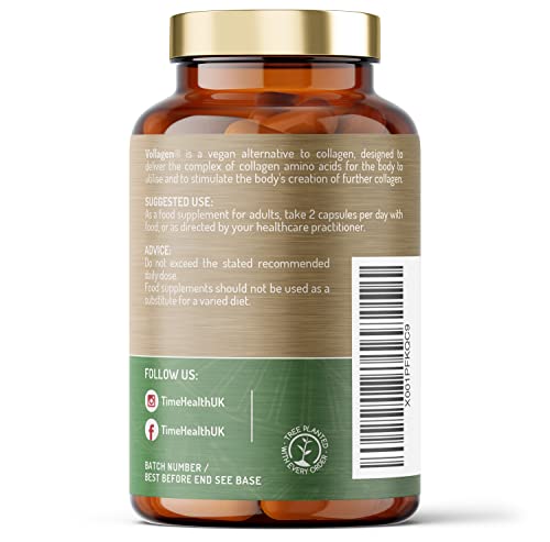 Vollagen® Advanced Vegan Collagen - 18 Amino Acid Complex in Ratio of Collagen Time Health buy supplements canada