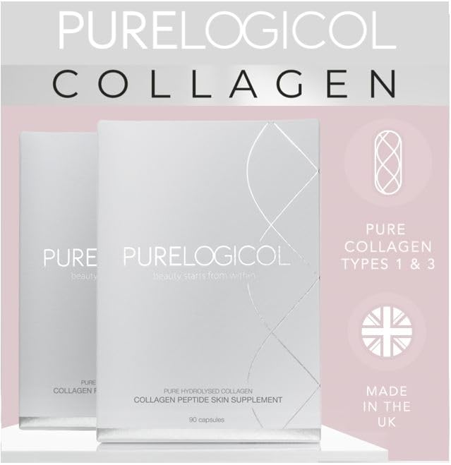 Collagen Tablets, Best Hydrolysed Protein Peptide Skin Supplement - 90 x Collagen Capsules x 800mg Purelogicol buy supplements canada