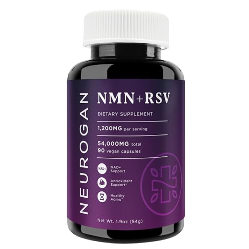 Neurogan NMN + Resveratrol Capsules – Cellular Health & Energy Support – 1200mg Nicotinamide Mononucleotide and Trans-Resveratrol per Serving, 90 Count Neurogan buy supplements canada