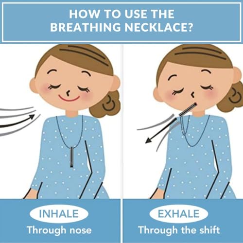 Mariscal Anxiety Breathing Necklace - Rose Gold Anti Anxiety Necklace Breathing for Women and Men Mariscal Store buy supplements canada
