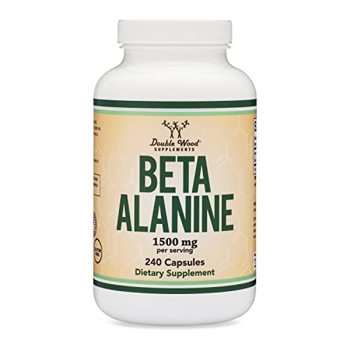 Beta Alanine Powder Capsules (Bulk Jar 240 Pills, 1.5 Gram Servings) Stimulant Free Pre Double Wood Supplements buy supplements canada