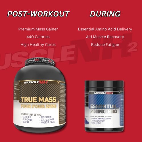 MuscleNh2 True Mass Four Four Zero Mass Gainer Protein Powder, High Calories and Protein MuscleNh2 buy supplements canada
