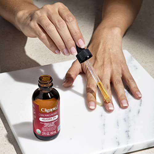 Cliganic Organic Jojoba Oil, 100% Pure (4oz) | Moisturizing Oil for Face, Hair, Skin & Nails Cliganic buy supplements canada