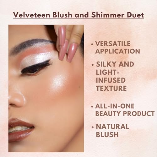GA-DE Velveteen Blush and Shimmer Duet, 50 - Formulated with Micronized Pearls and Pigments for Sculpting Face and Décolleté - Paraben-Free - 0.26 oz GA-DE buy supplements canada