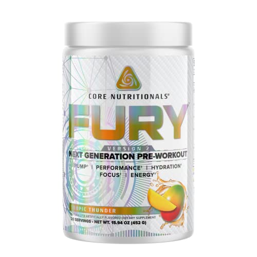 Core Nutritionals Fury V2: Pre-Workout Powder to Maximize Performance in The Gym W/Zum Core Nutritionals buy supplements canada