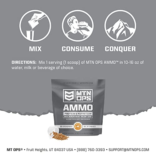 MTN OPS Ammo Protein Powder Meal Replacement Shake for Lean Muscle Building MTN OPS buy supplements canada