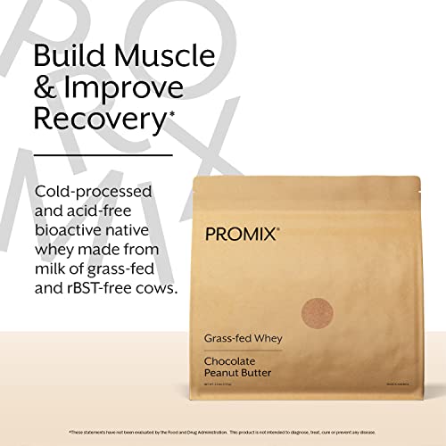 Promix Whey Protein Powder, Chocolate Peanut Butter - 2.5lb Bulk - Grass-Fed & 100% ProMix Nutrition buy supplements canada