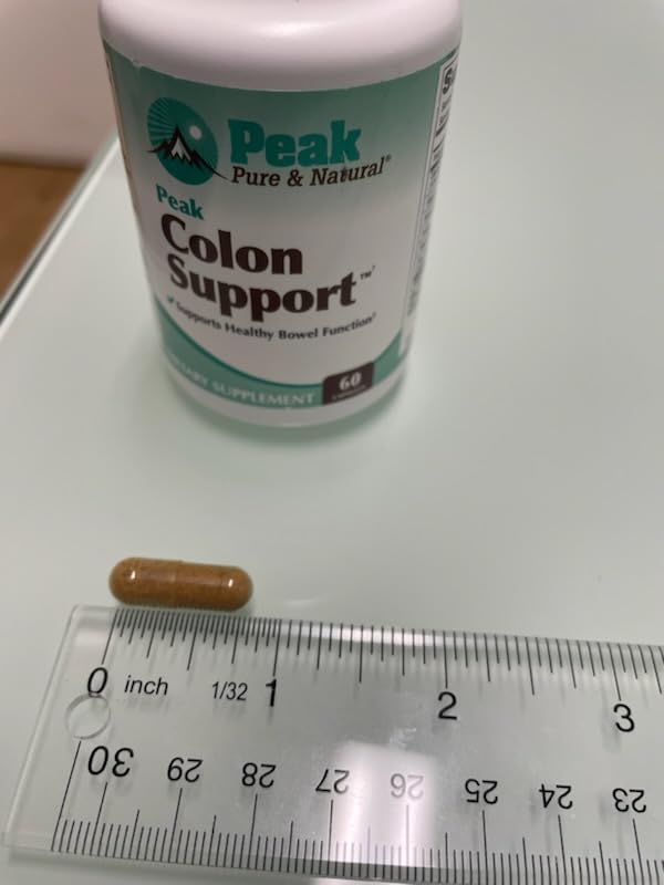 Peak Pure & Natural Colon Support - Colon Cleanse and Detox Supplement for Digestive Health - Gut Health Support with Inulin and Senna Leaf Extracts - with Fiber, Prebiotics, and Probiotics - 1 Pack Peak Pure & Natural buy supplements canada