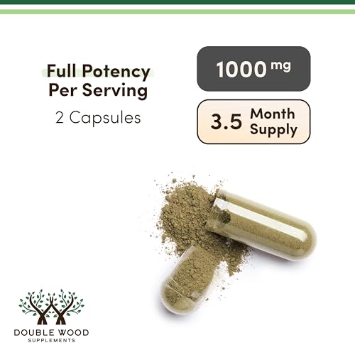 DWS Organic Moringa Capsules 1000mg - Pure Moringa Powder for Energy & Immune Support - Green Superfood Rich in Antioxidants Double Wood Supplements buy supplements canada