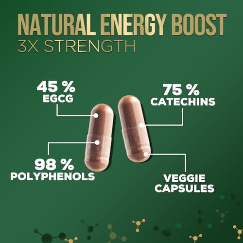 Nature's Green Tea Extract Pills 98% Standardized EGCG 1000mg - 3X Strength for Natural Nature's Nutrition buy supplements canada