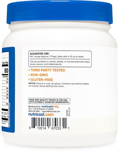 Nutricost Brewers Yeast Powder 1LB (16oz) - Non-GMO, Vegetarian Friendly Nutricost buy supplements canada