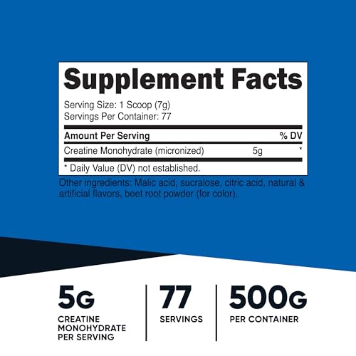 Nutricost Creatine Monohydrate Powder (Watermelon, 500 Gram) - Micronized Creatine Nutricost buy supplements canada