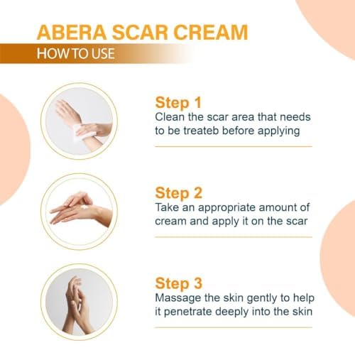 ABERA Scar Removal Cream for Women and Men - Rapid Repair of New Old Scars, Spots, Burns All Natural Treatment with Vitamin E, Alanine, Collagen (1 Box + 3 Eye Patch) ABERA buy supplements canada