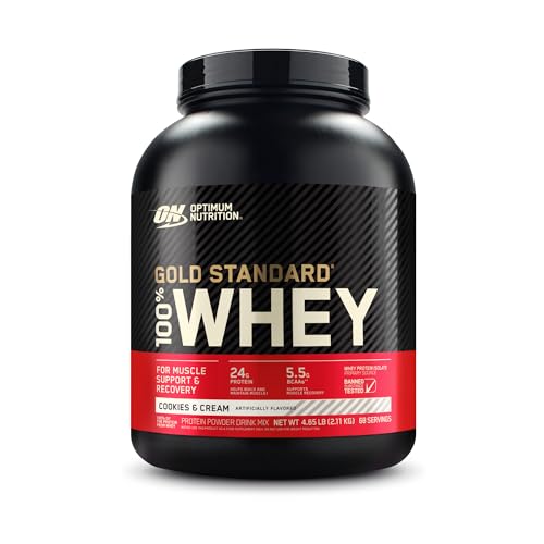 Optimum Nutrition Gold Standard 100% Whey Protein Powder, Cookies & Cream, 5 Pound Optimum Nutrition buy supplements canada