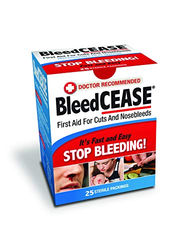 BleedCEASE First Aid for Cuts and Nosebleeds Sterile Packings, 25 Count BleedCEASE buy supplements canada