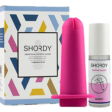 SHORDY Applicator Tool for Menstrual Cups for Easy Insertion with Lube Gel, Reusable Period Cup SHORDY buy supplements canada