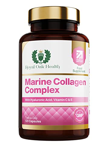 Marine Collagen Complex – 120 Hydrolyzed Fish Collagen Capsules – Enriched with Vitamin C Royal Oak Health buy supplements canada