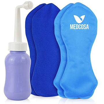 Medcosa Female Ice Pack and Perineal Bottle Set | Reusable Perineal Cold Packs & Portable Bidet Spray BottleMedcosa Female Ice Pack and Perineal Bottle Set | Reusable Perineal Cold Packs & Portable Bidet Spray Bottle Medcosa buy supplements canada